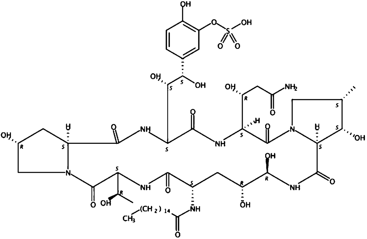 Novel preparation method of micafungin sodium precursor