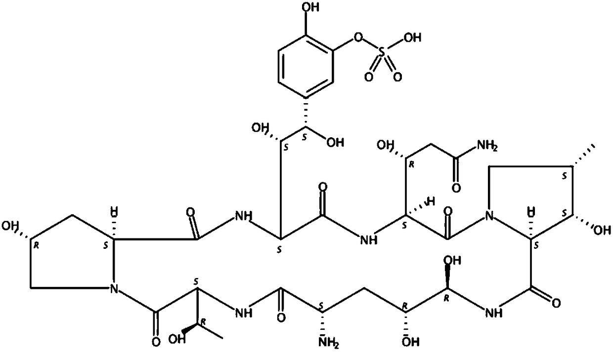 Novel preparation method of micafungin sodium precursor