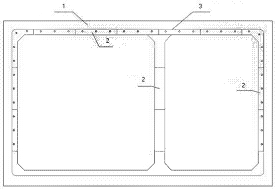 Construction method of comprehensive formwork for deformation joint water stop belt dowel bar of underground comprehensive pipe gallery