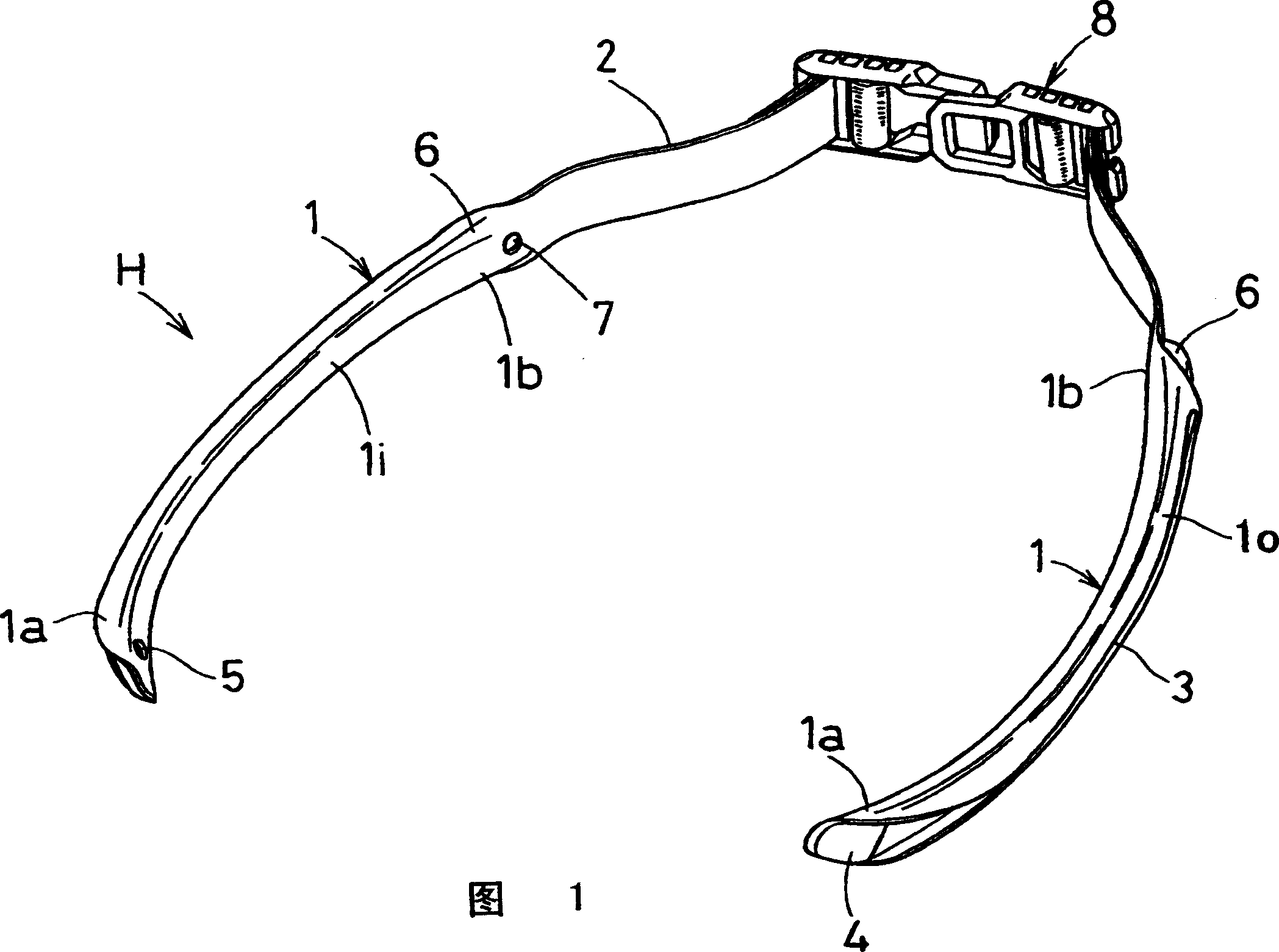 Eyeglass retainer belt and eyeglass possessing same