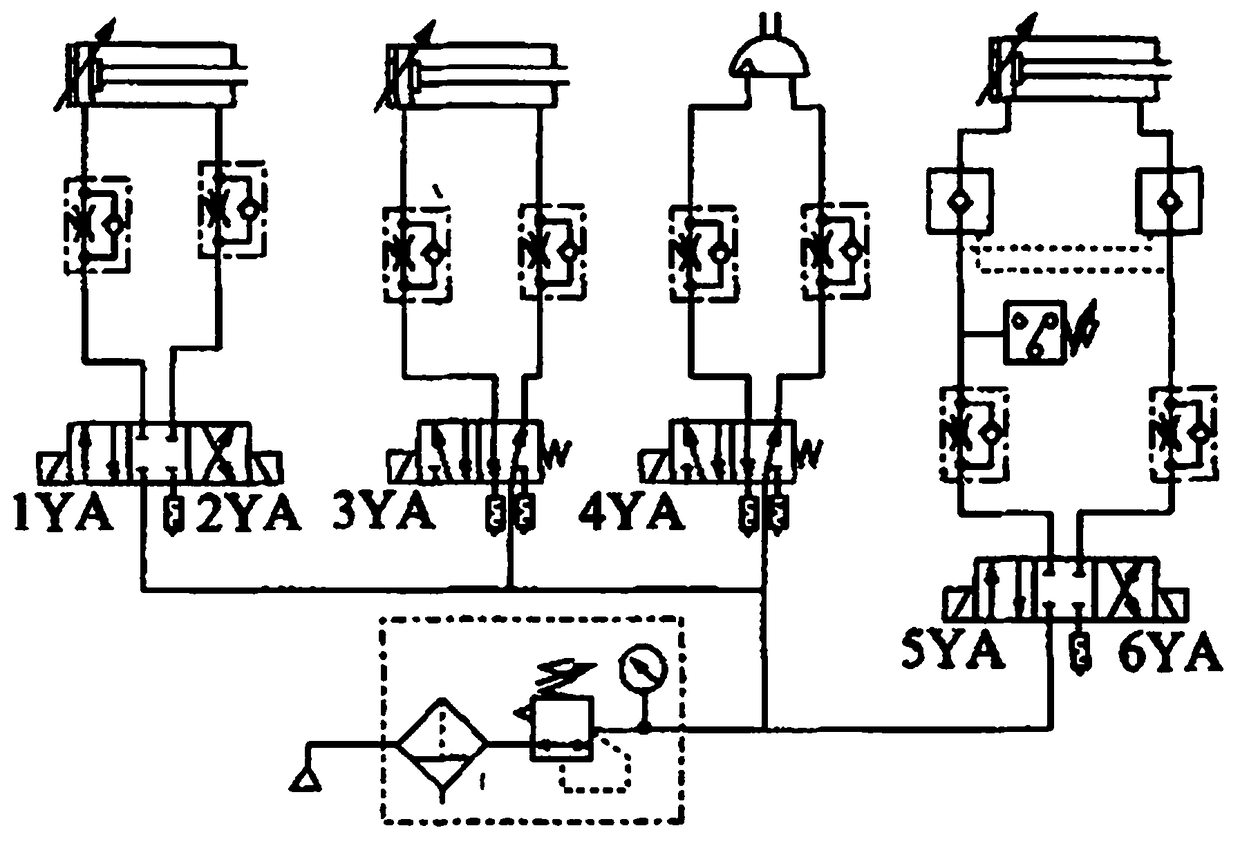 Pneumatic ampoule bottle opening manipulator based on PLC