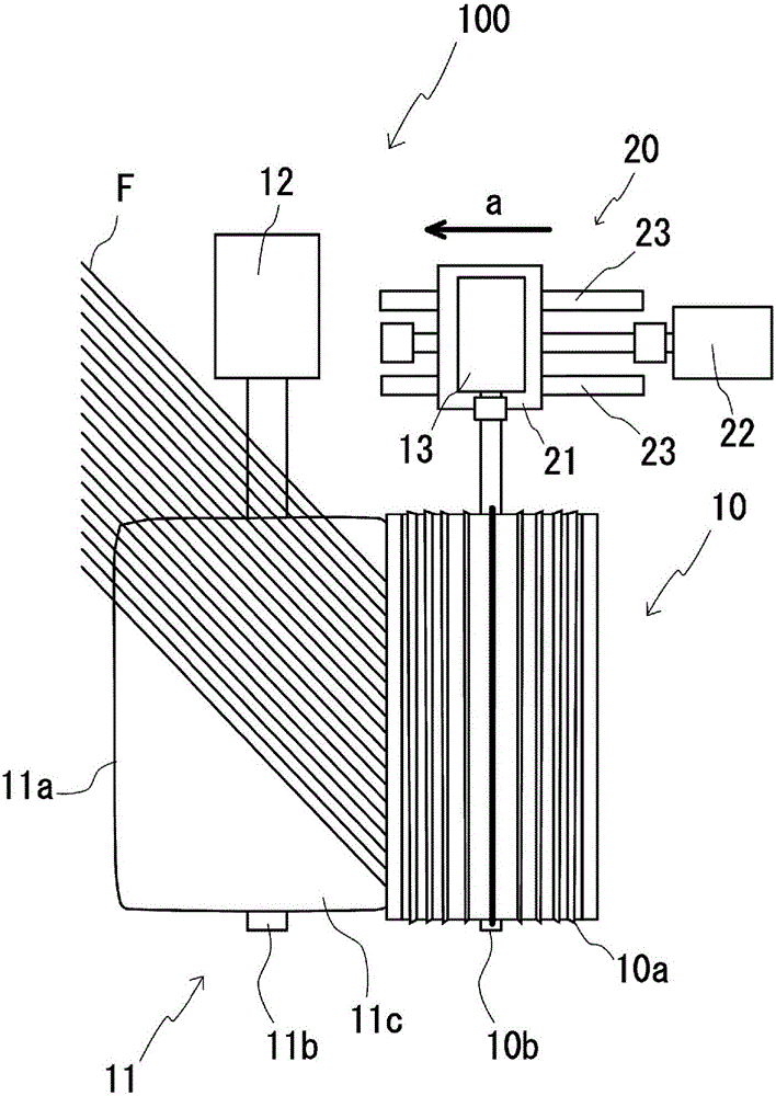 Production device and production method for chopped glass strands