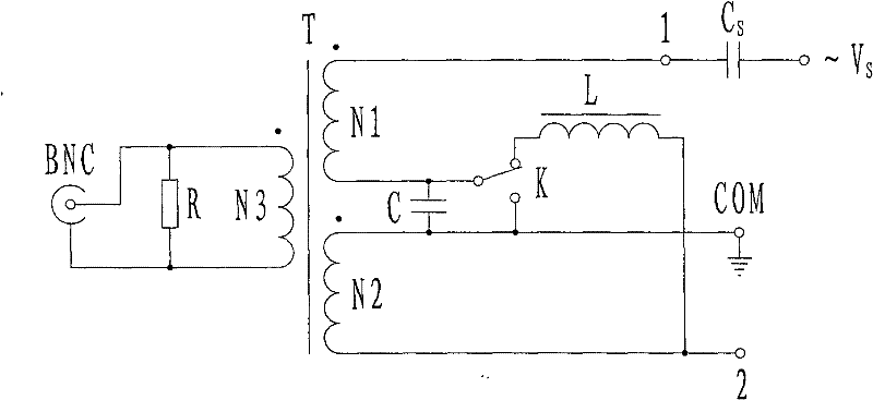 Capacitor partial discharge detection circuit