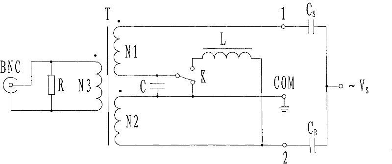 Capacitor partial discharge detection circuit