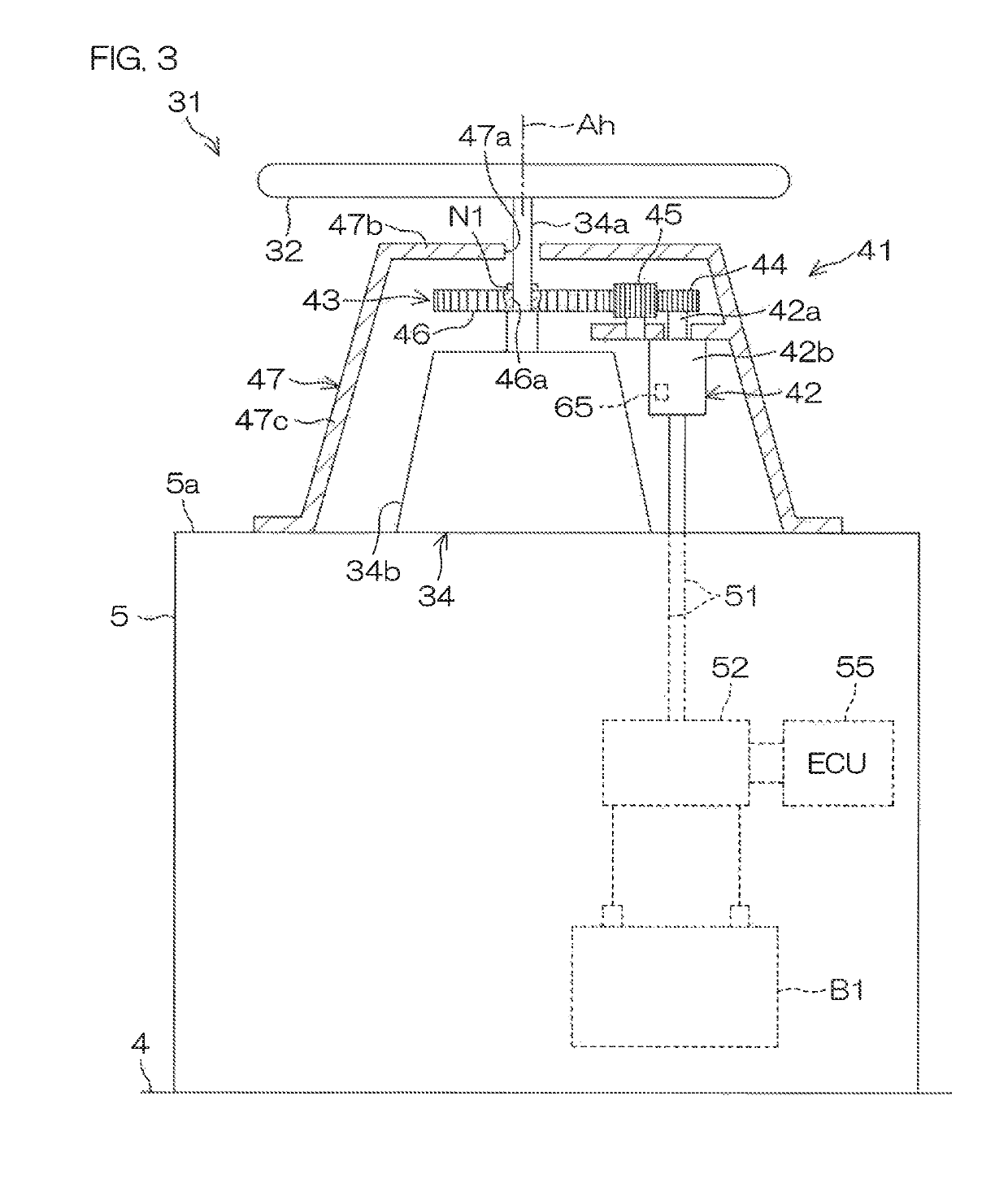 Steering system for vessel