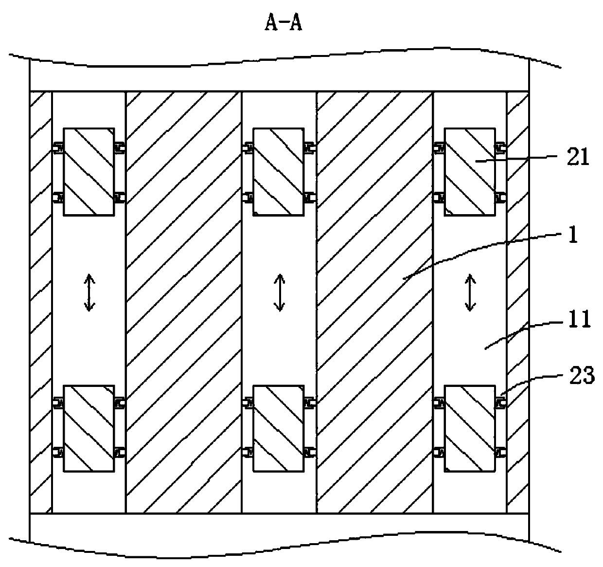 Road and bridge shock-proof support and mounting method thereof