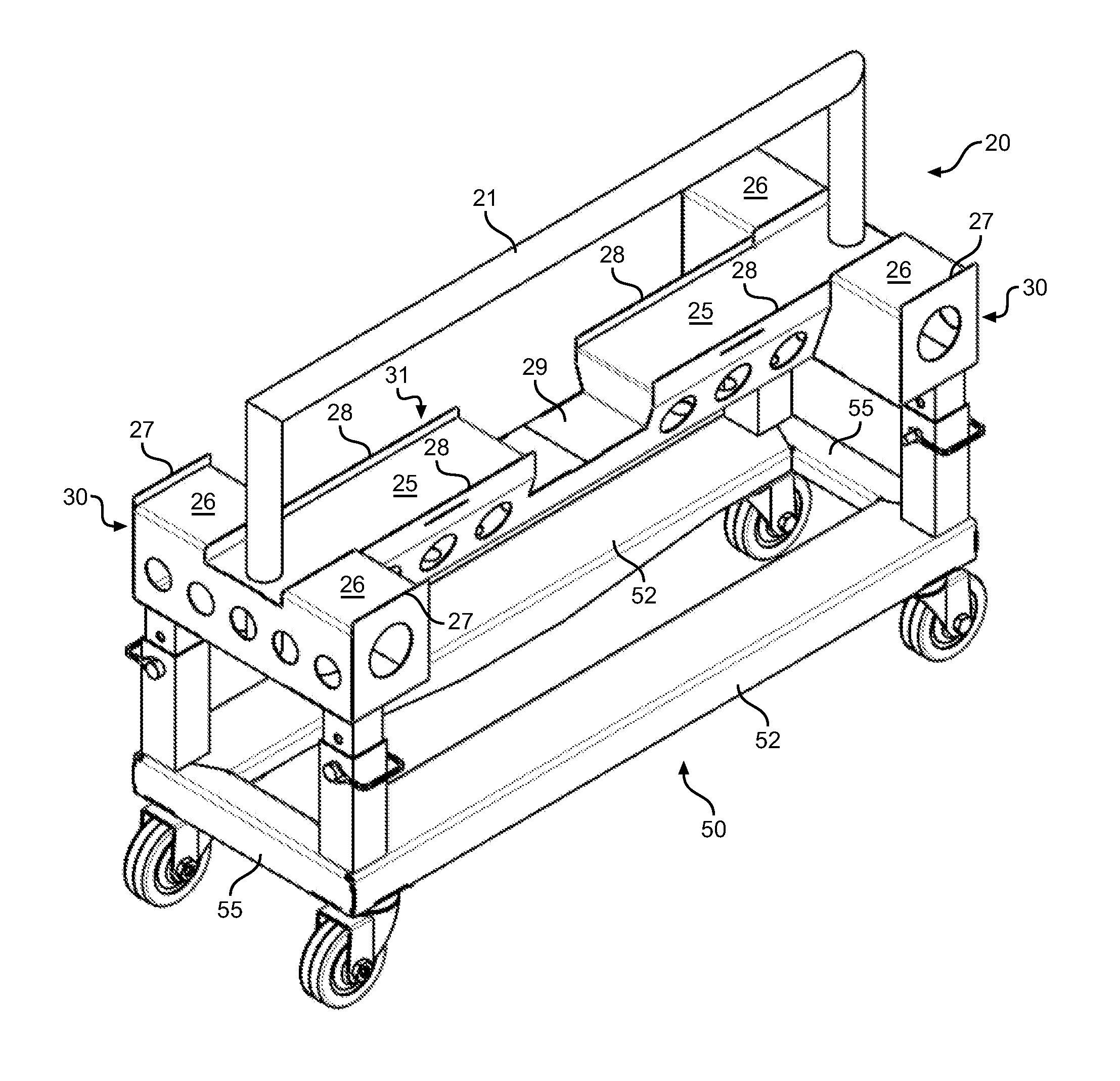 Material panel dolly and workstation