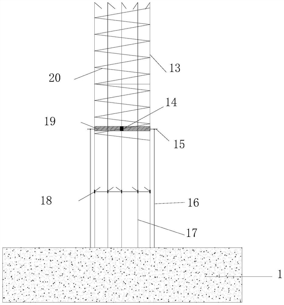 Bridge high pier construction method