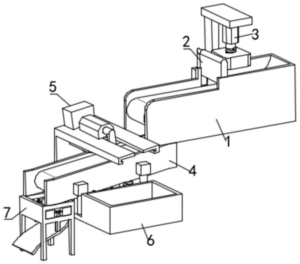 Building waste treatment device for civil engineering