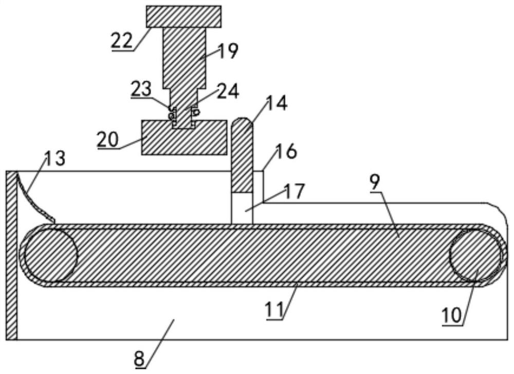 Building waste treatment device for civil engineering