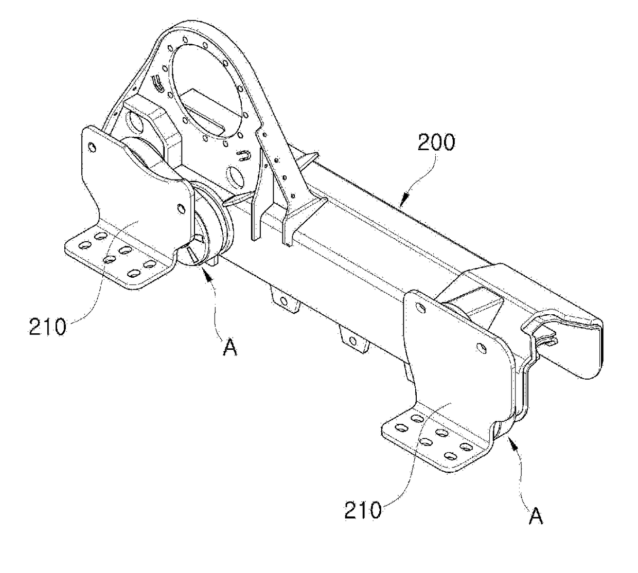 Cushion device for track loader and track loader having same