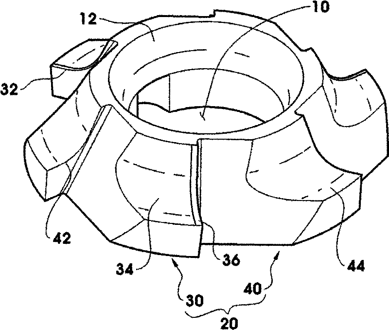 Cutter for chamfering