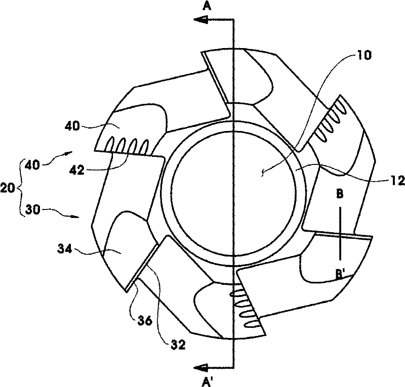 Cutter for chamfering