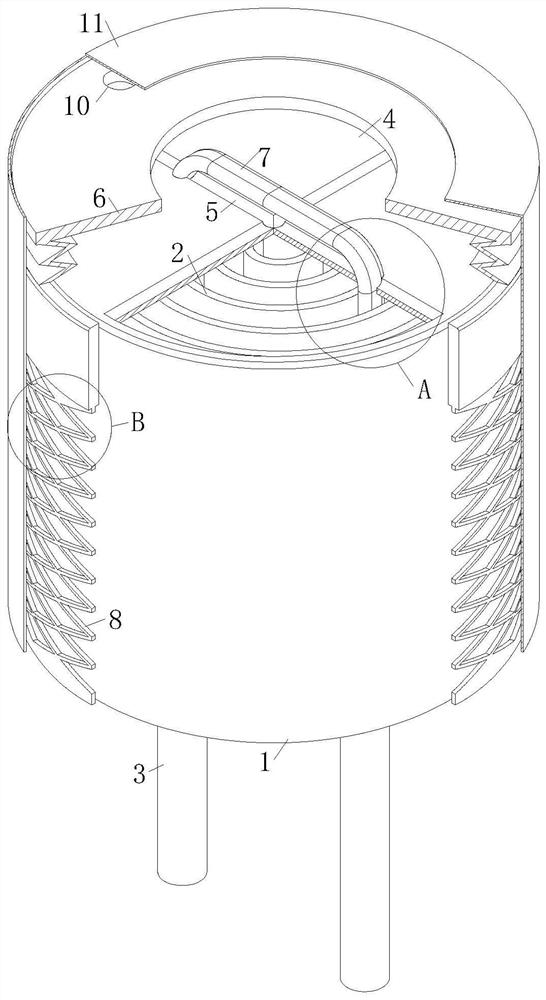 An aluminum electrolytic capacitor