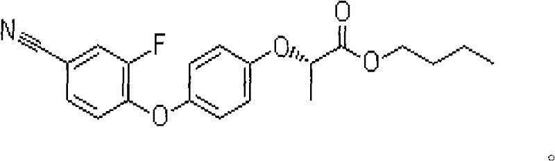 A kind of mixed herbicide containing bentazone, cyhalofop-ethyl and quinclorac and its application