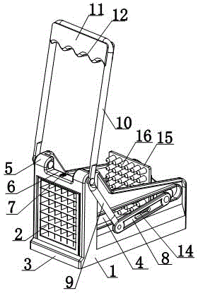 Hot-press forming spot ironing device of aluminum foil plate