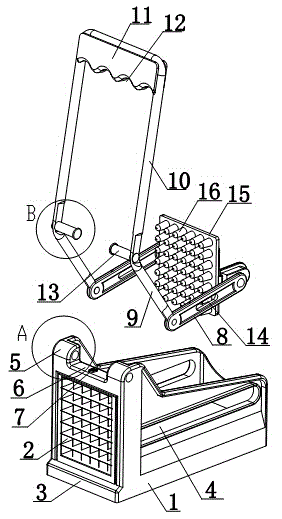 Hot-press forming spot ironing device of aluminum foil plate