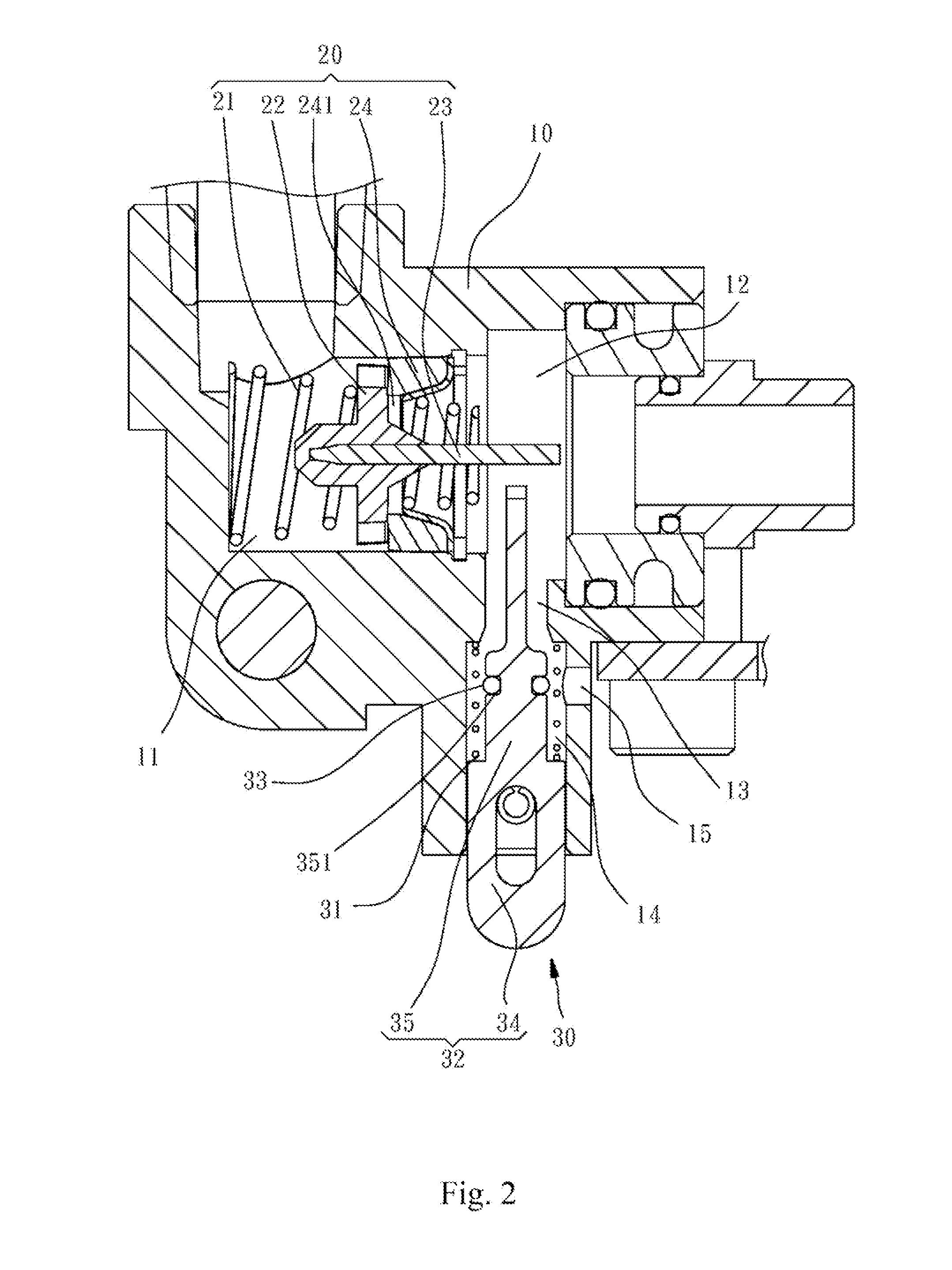 Air source controlling device for a pneumatic nail-gun