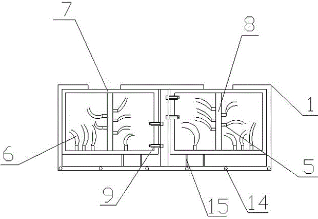 Air and water elimination device for gearbox housing