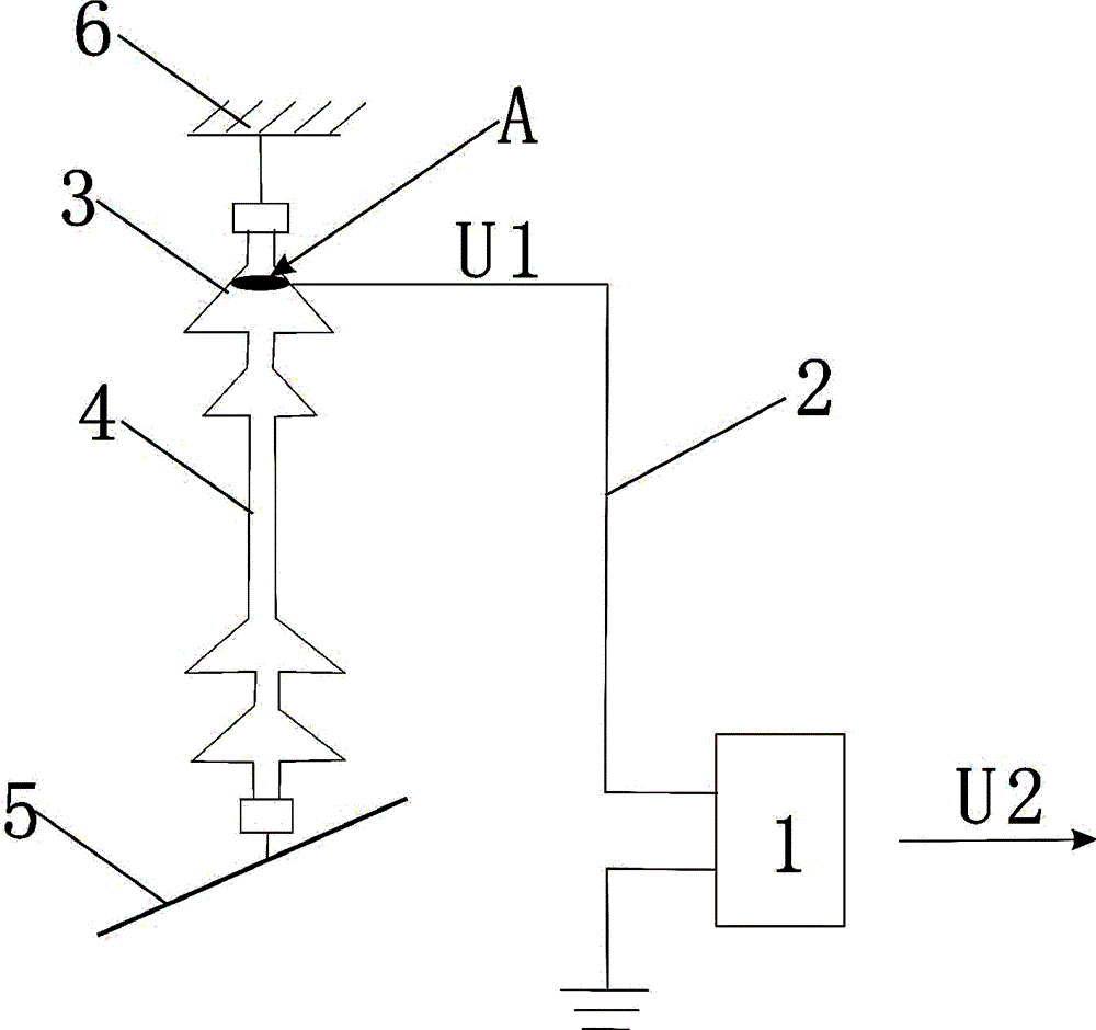 A device and method for measuring high voltage in a power system