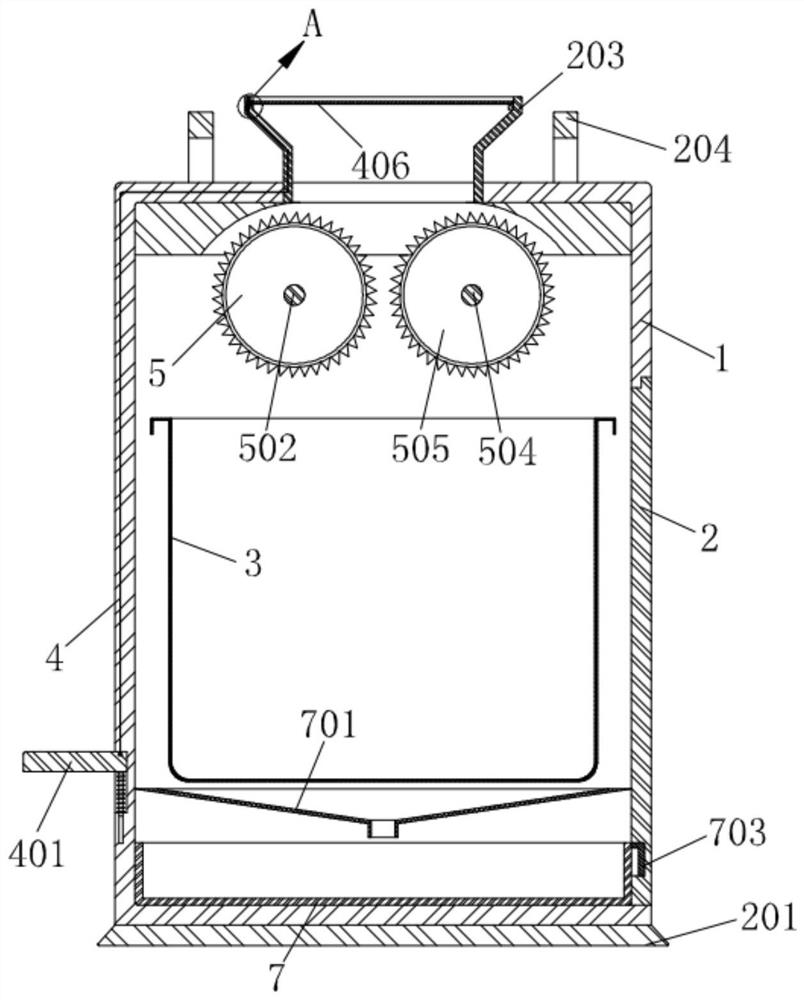 Storage bucket for waste medicine storage