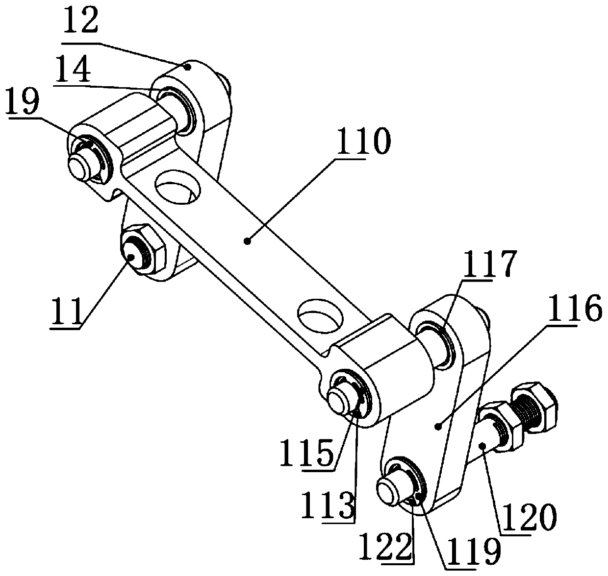 A four-link glass cleaning robot