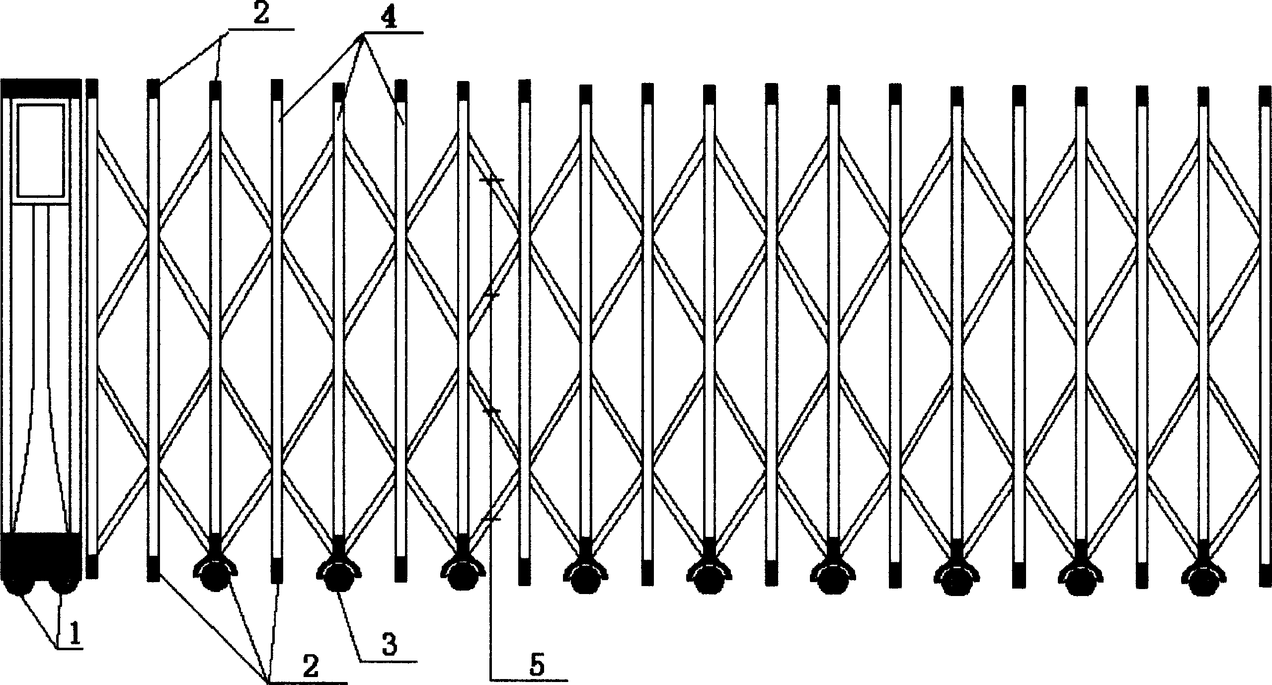 Electric telescopic door