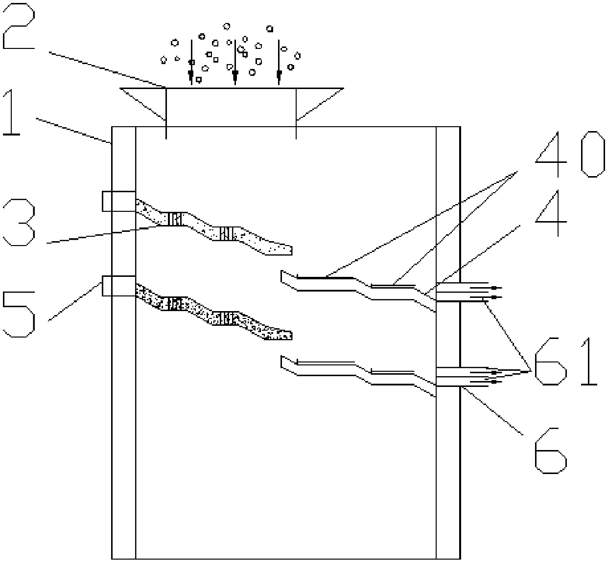 Recycling mechanism for shot blasting process for robot joints