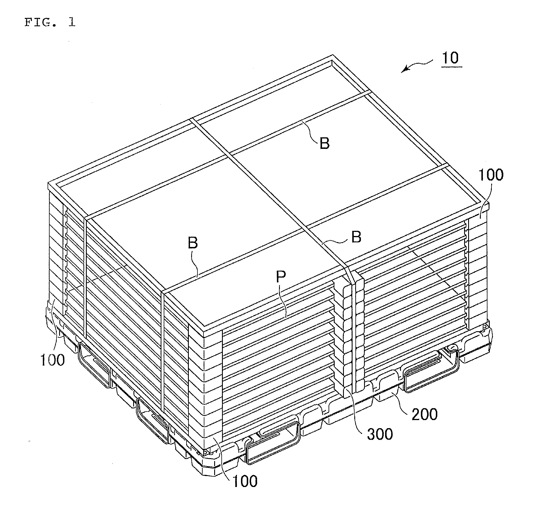 Rectangular thin panel conveyance unit