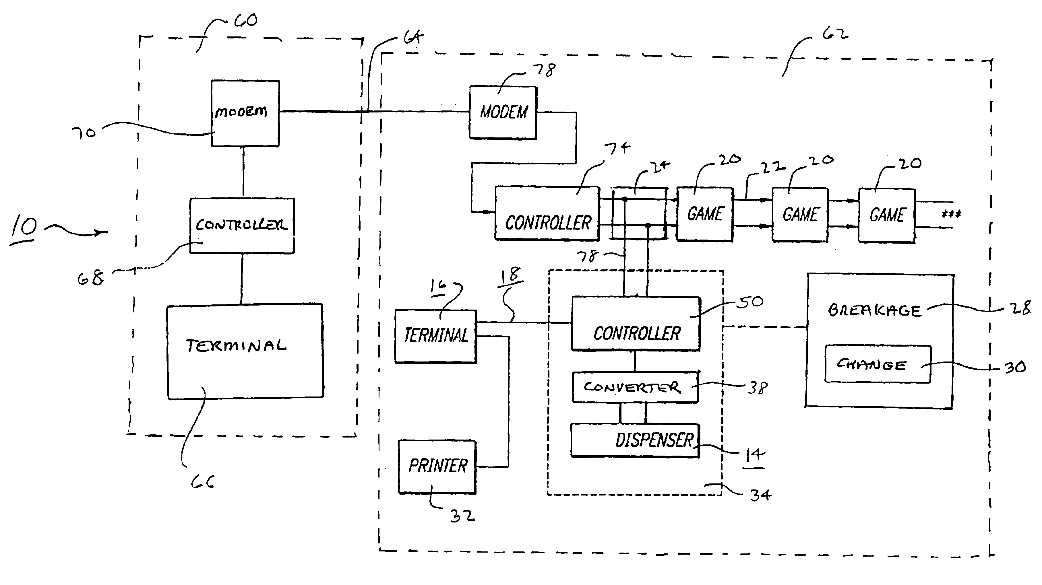 System and method for securely storing and controlling the dispensing of a payout