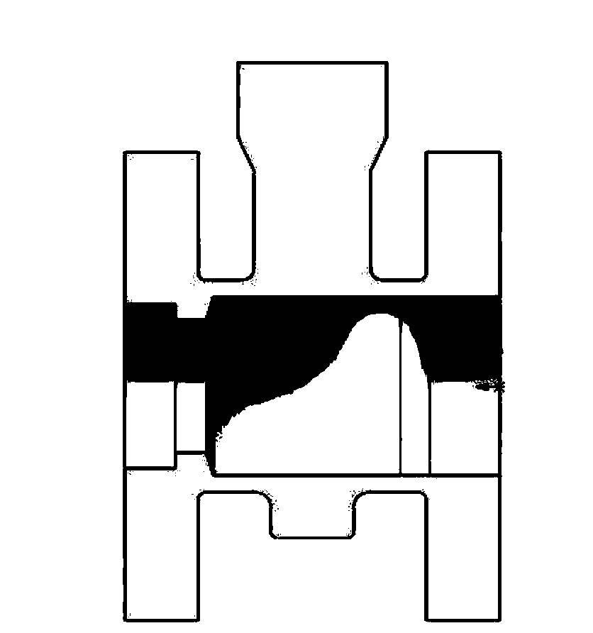 Investment casting production technology of valve casting, and valve casting