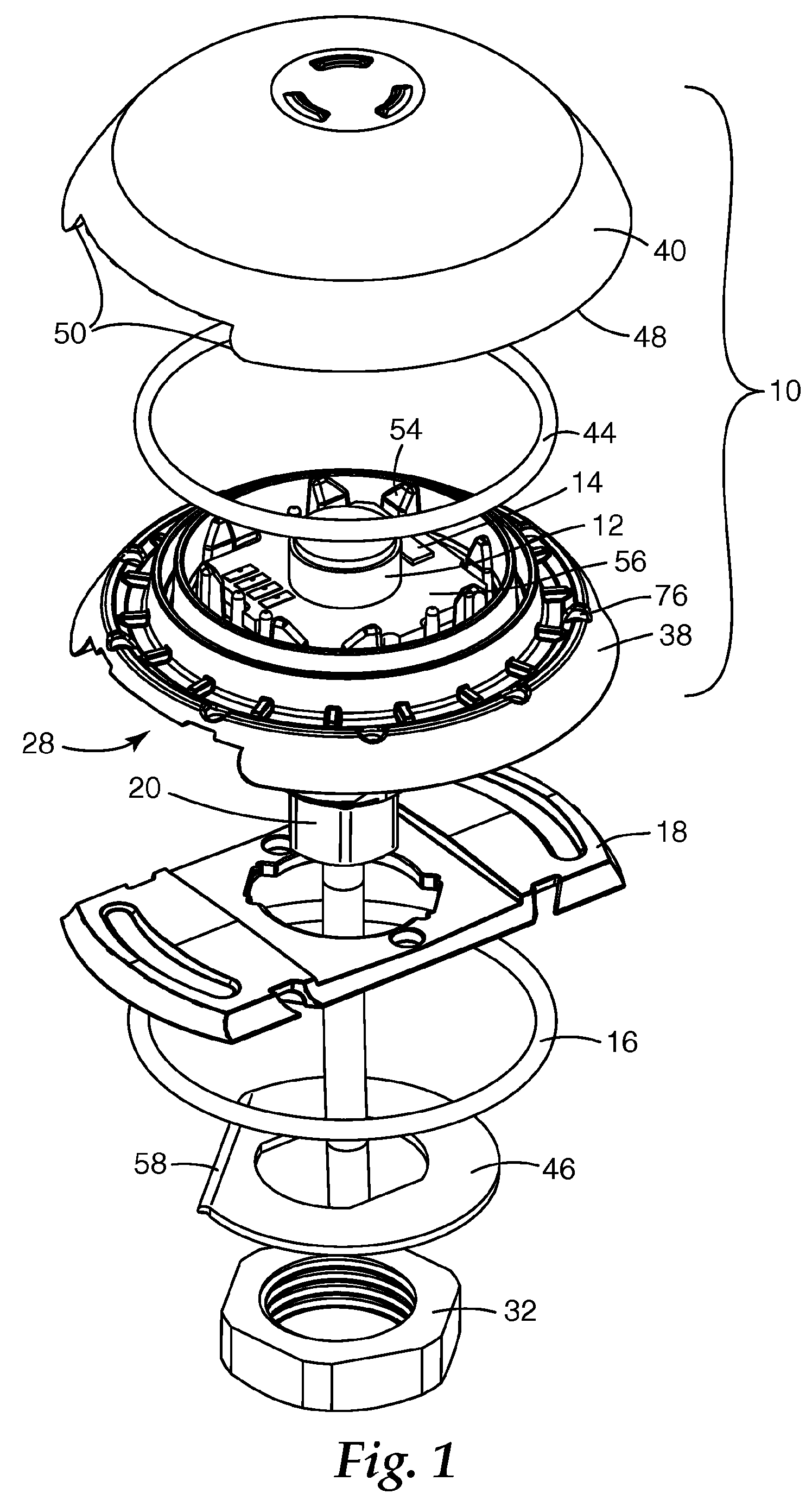 Sealed housing, a kit of parts including at least one housing, a combination including the housing or a kit of parts and a use of a friction enhancing element