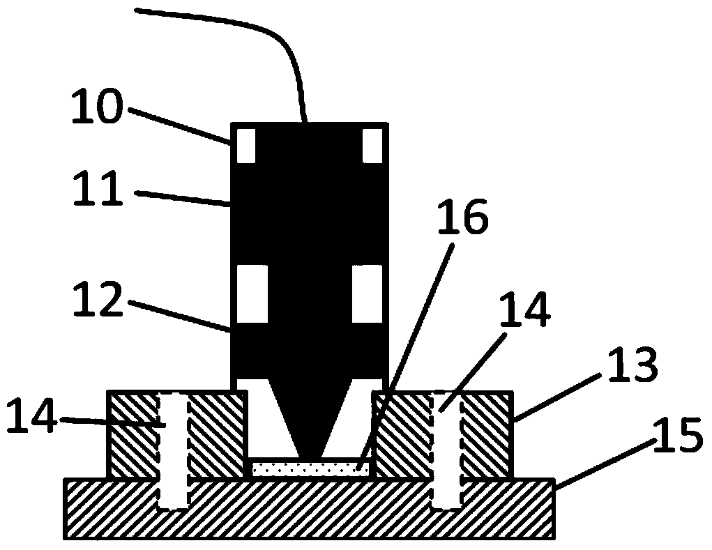 Ultra-high-precision freezing detecting device and real-time freezing thickness detecting method thereof