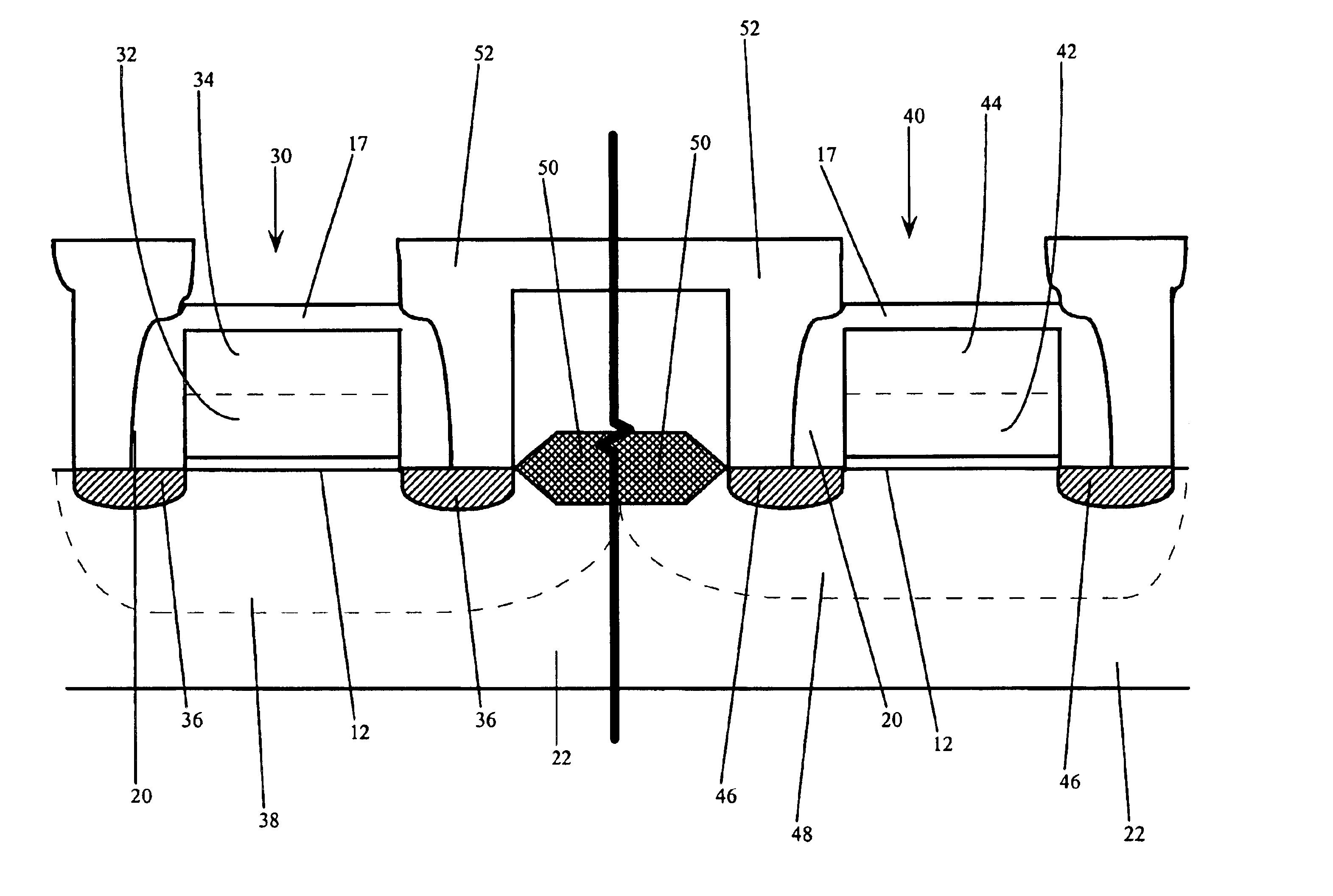 Use of gate electrode workfunction to improve DRAM refresh