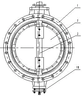 Butterfly valve with inflation seal valve plate