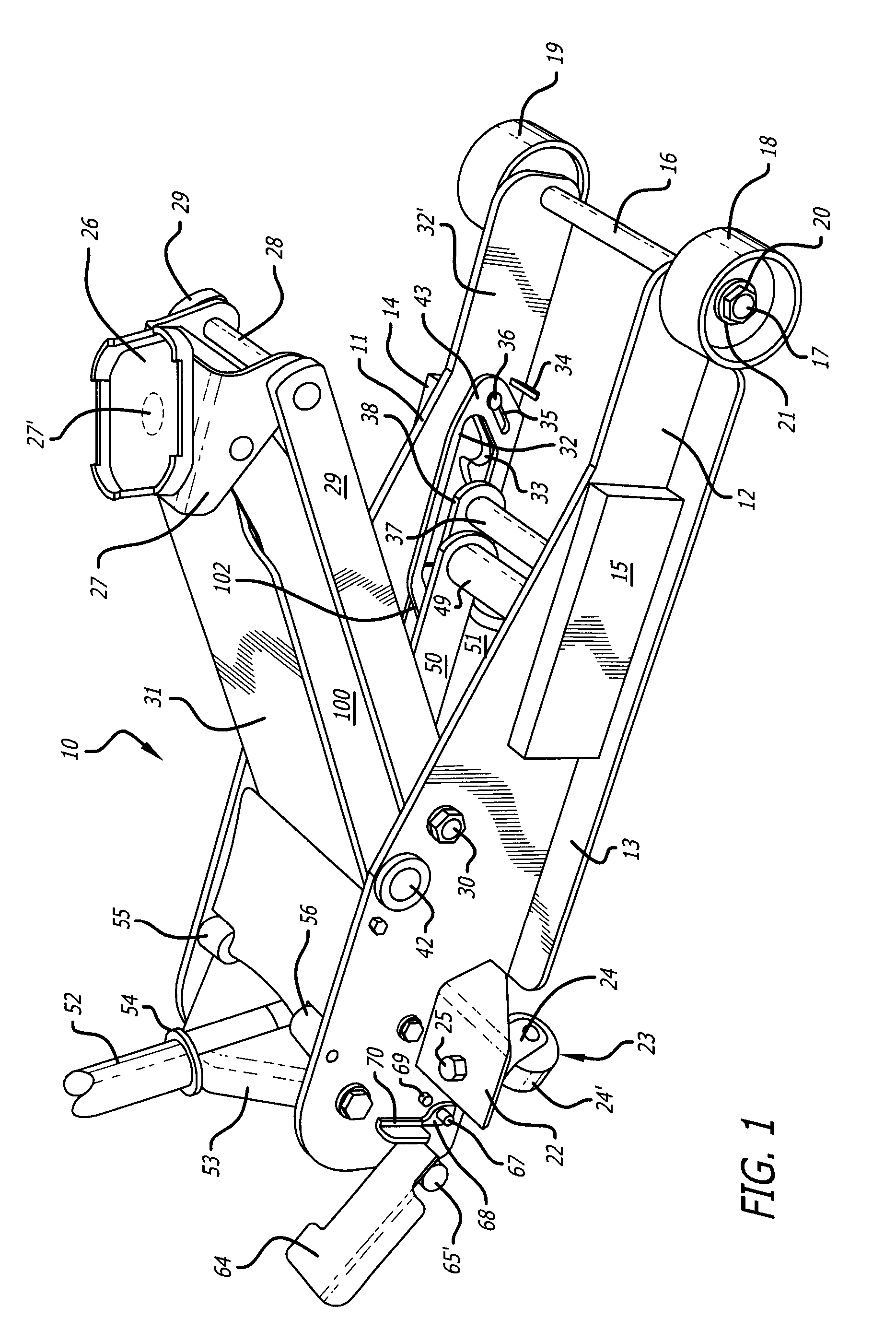 Hydraulic jack with lowering control means