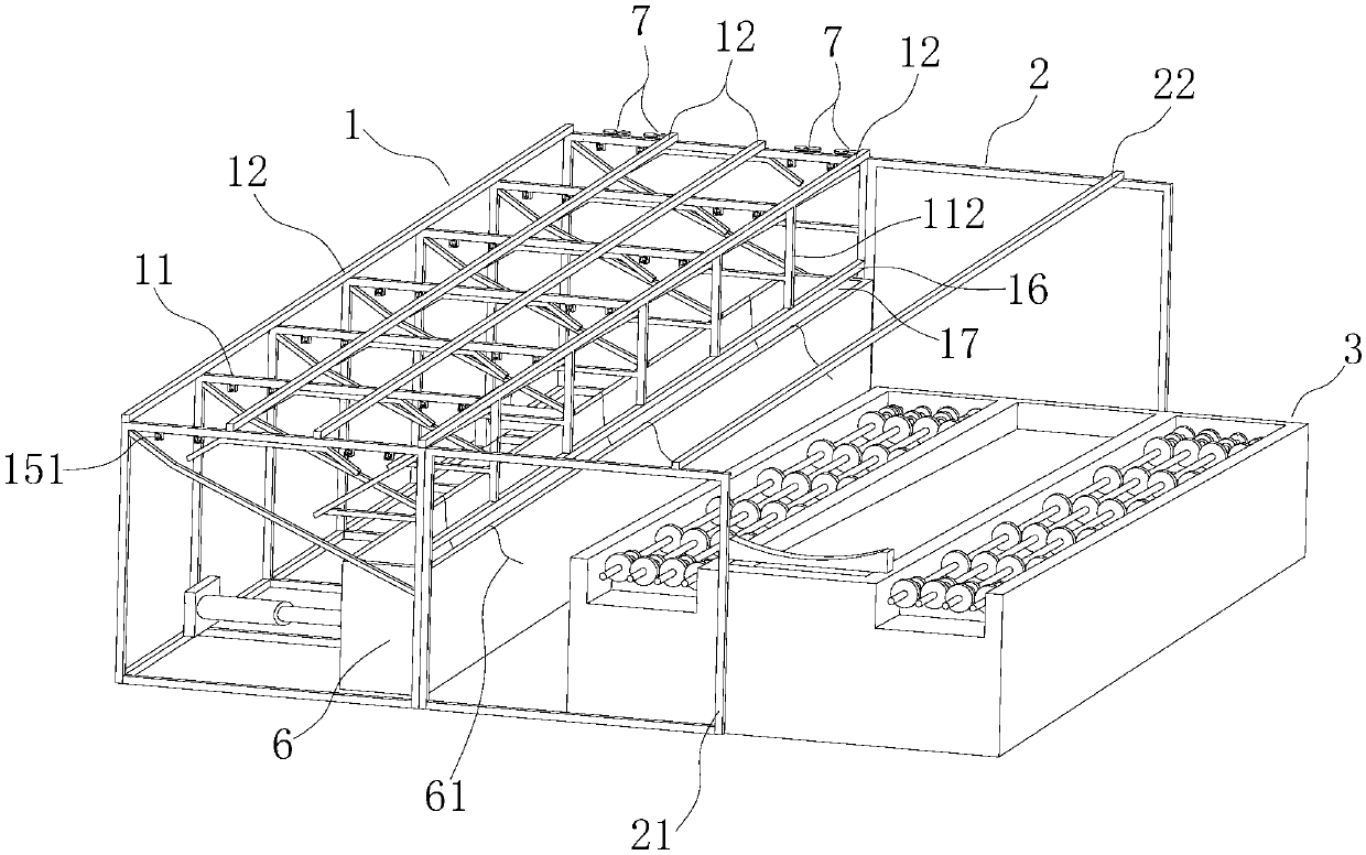 A production device with automatic discharge and high-efficiency lubrication with counting function