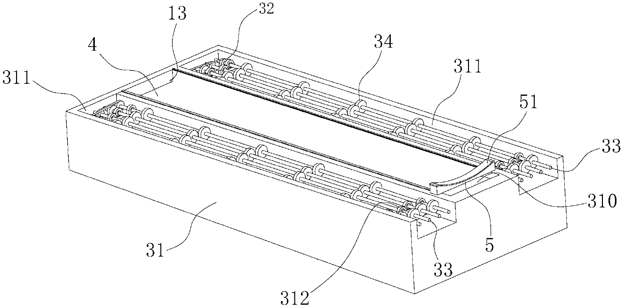 A production device with automatic discharge and high-efficiency lubrication with counting function