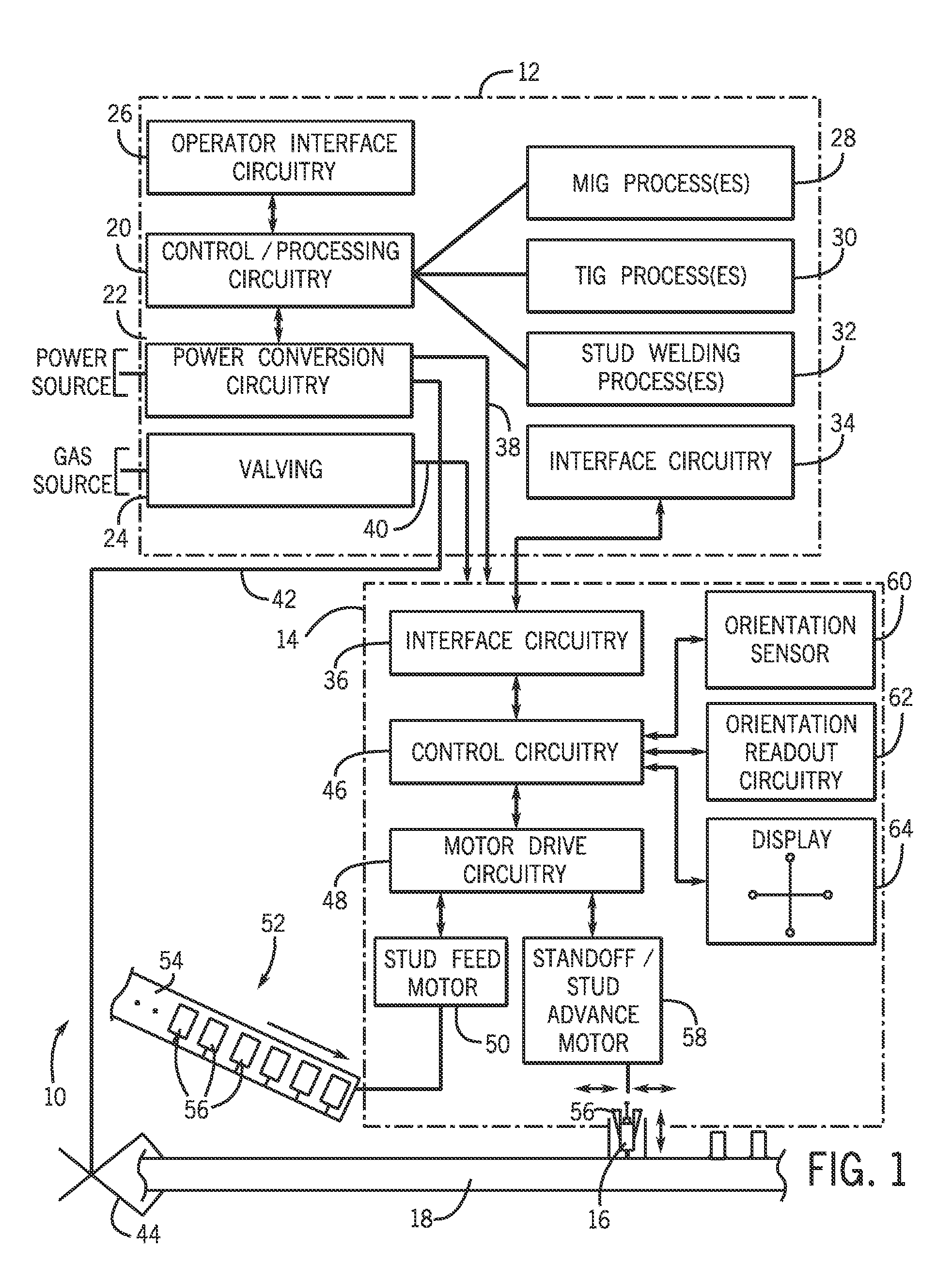 Stud welding system, consumables, and method