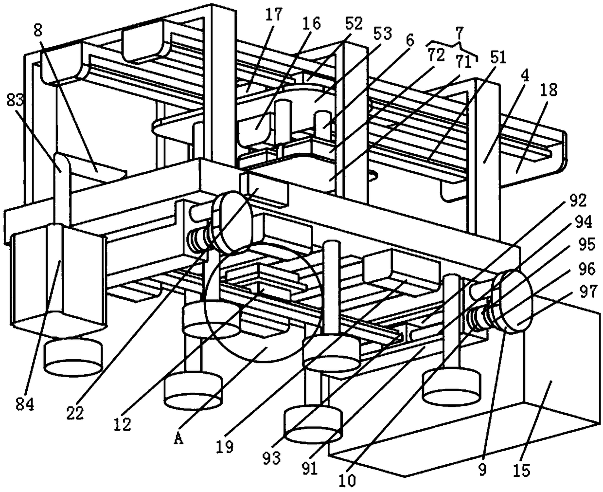 Numerical control machine tool workbench with cleaning mechanism