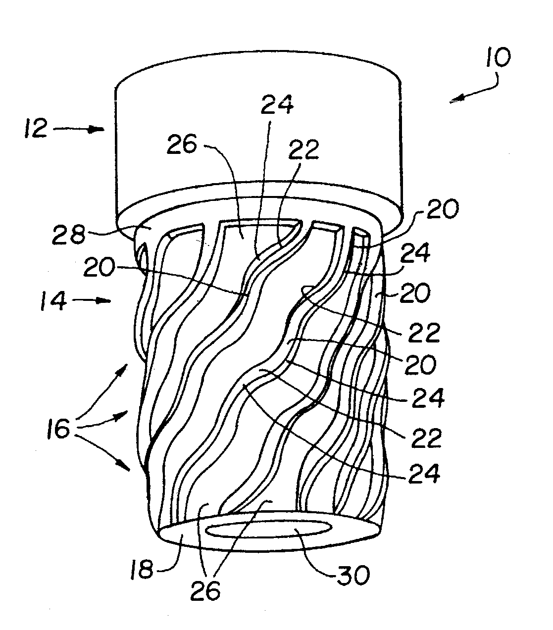 Waterfall thread for inserts