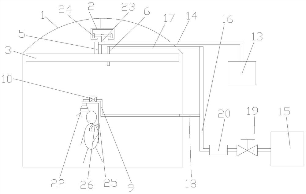 Oxygen-enriching device and method for driving face in high-altitude mine