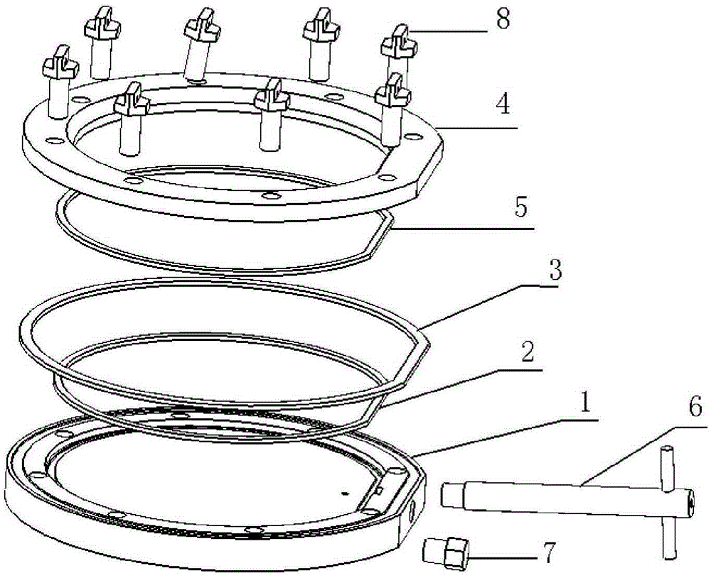 Wet etching protection clamp free of damage to wafer