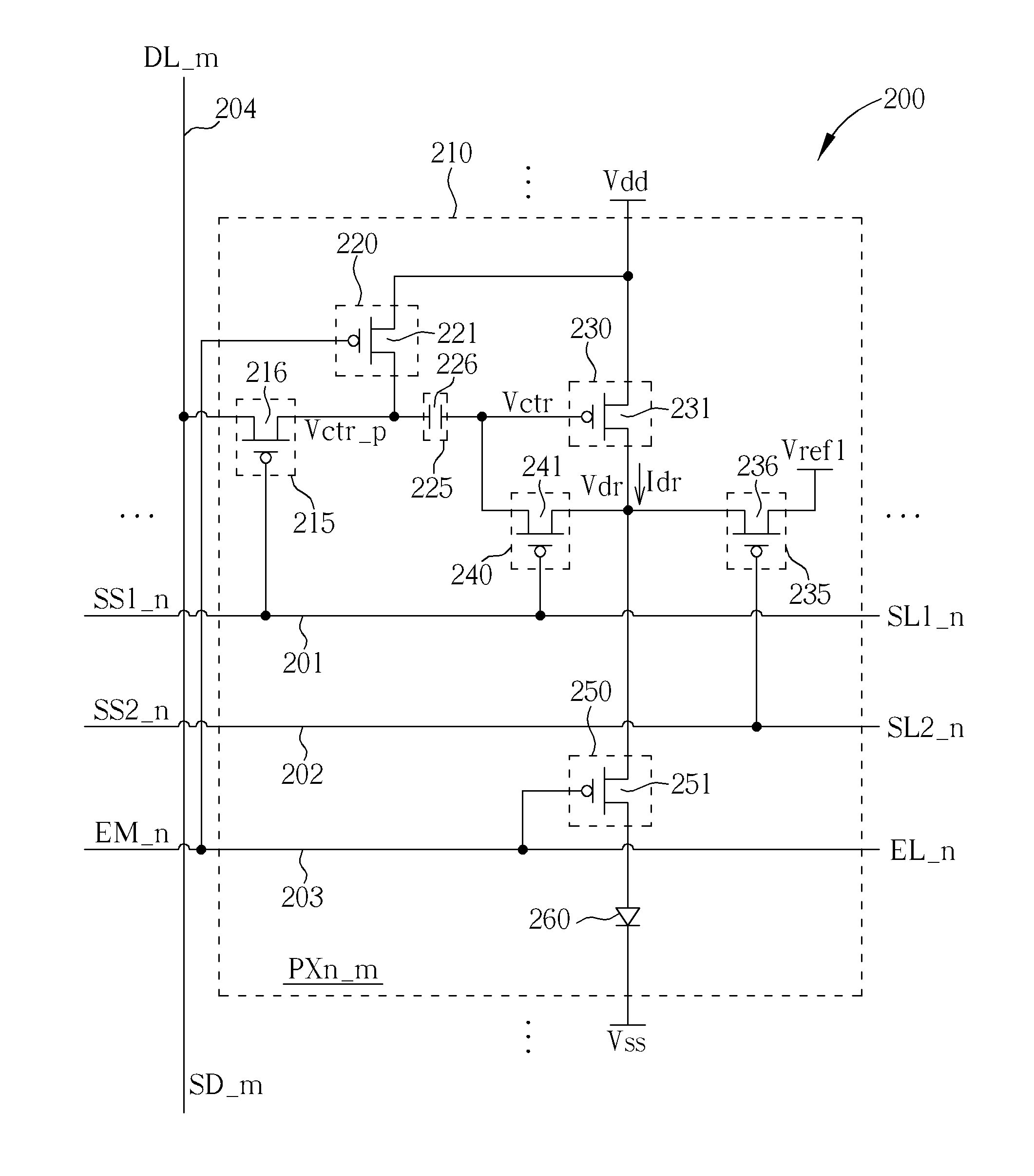 Organic light emitting display having threshold voltage compensation mechanism and driving method thereof