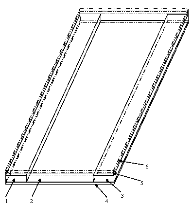 Polyvinyl chloride floor based on sectional material framework constraint