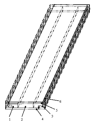 Polyvinyl chloride floor based on sectional material framework constraint