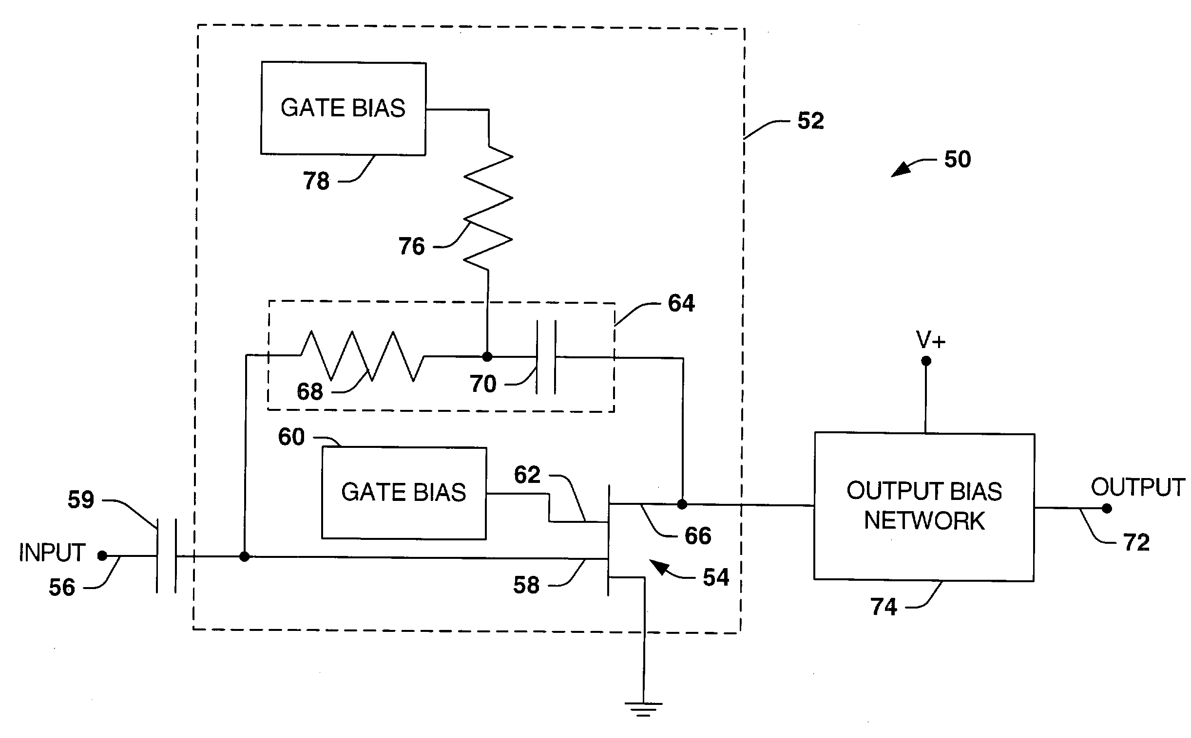 Dual gate low noise amplifier