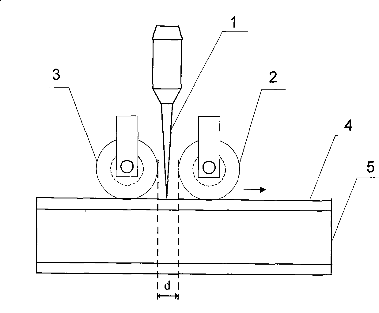 Laser-electric resistance seam welding in-phase compound welding method of frame-covering structure