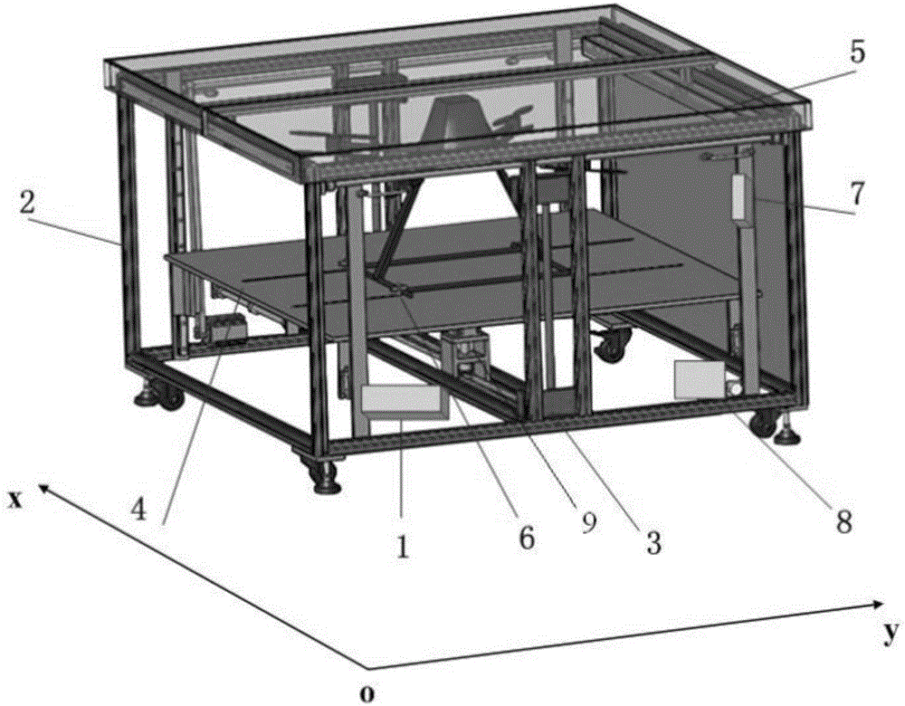 Cabin control system for unmanned aerial vehicle on unmanned ship