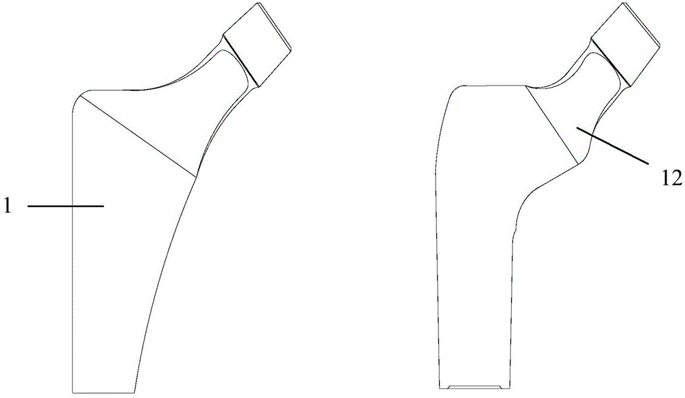 Combined type femoral stem